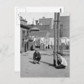 男遊の子の大理石、1900年代初期 ポストカード (正面/裏面)