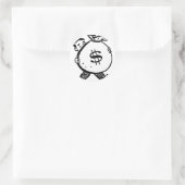 男運金バッグドル記号 ラウンドシール (バッグ)