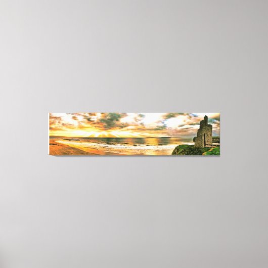 男達のストランド、バリーブニオン。 キャンバスプリント (正面)