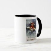 男飛んでいるの子機 マグカップ (正面右)