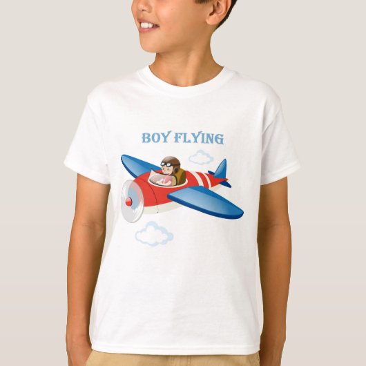 男飛んでいるの子 Tシャツ (正面)