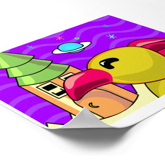 男飛んでいる人 ポスター (角)