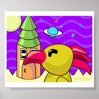 男飛んでいる人 ポスター