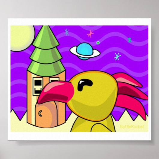 男飛んでいる人 ポスター (正面)