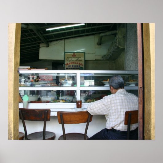 男食べ物の一人で ポスター (正面)