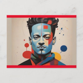 男鮮やかモダン葉書 ポストカード