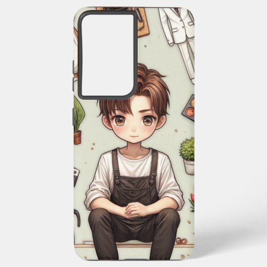 男&女性：サムスンギャラクシーS21ウルトラタフケース SAMSUNG GALAXYケース (裏面)