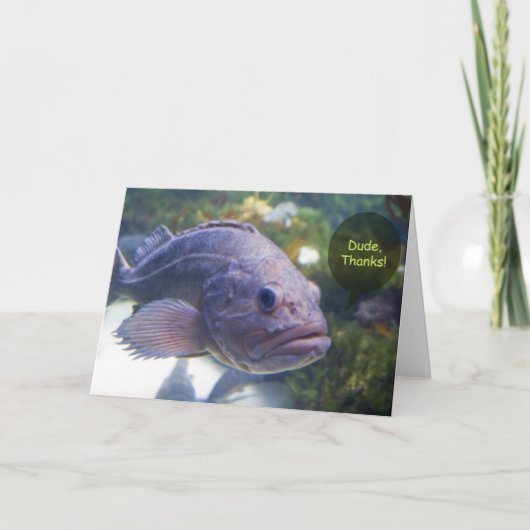 男、感謝カード サンキューカード (正面)