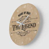 男、神話、伝説の大時計 ラージ壁時計 (傾斜)