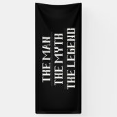 男、神話、伝説の誕生日バナー 横断幕 (縦)