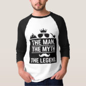 男、神話、伝説の誕生日Tシャツ Tシャツ (正面)