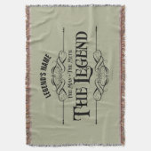 男、神話、伝説ブランケット スローブランケット (正面縦)