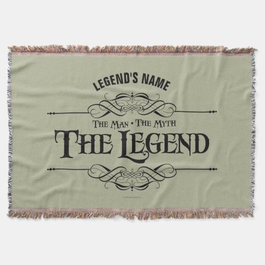 男、神話、伝説ブランケット スローブランケット (正面)