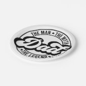 男、神話、伝説、パパ、父親、パパ。 ペーパープレート (アングル)