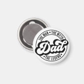 男、神話、伝説、パパ、父親、パパ。 マグネット (正面/裏面)