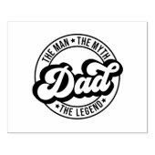 男、神話、伝説、パパ、父親、パパ。 ラバースタンプ (インプリント)