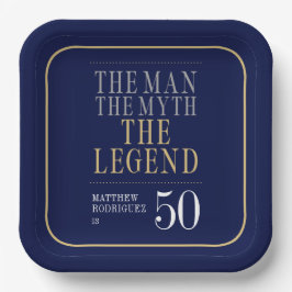 男 神話 伝説 50歳の誕生日 ペーパープレート