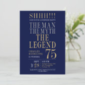 男・神話・伝説 75歳の誕生日おめでとう 招待状 (スタンド正面)