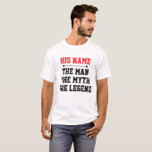 男、神話、伝説 Tシャツ (正面フル)