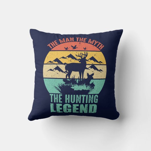 男-神話-狩り伝説 クッション (裏面)