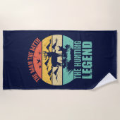 男-神話-狩り伝説 ビーチタオル (正面)