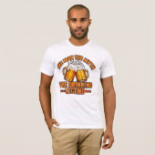 男、神話、飲酒伝説 - 楽しいビール Tシャツ (正面フル)