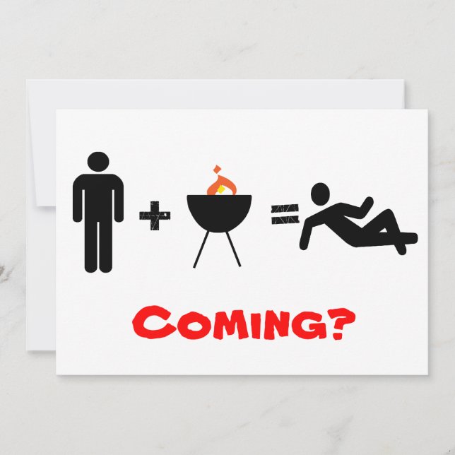 男 + BBQ = ゆったりタイム、参加する？ (正面)