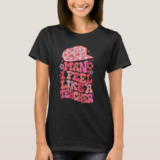 男I好き感じ先生新学期ウェスタンT Tシャツ