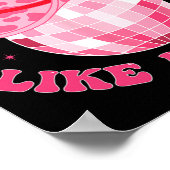 男I好感じき嫁の女性のカーボーイハットディスコ学士 ポスター (角)