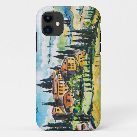 町およびヌマスギとの景色 Case-Mate iPhoneケース (裏面)