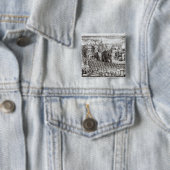 町および港の見通し 缶バッジ (インサイチュ)