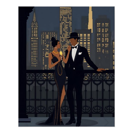 町での夜 ポスター (正面)