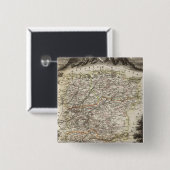 町と市は境界に沿って色を表示 缶バッジ (正面&裏面)