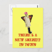 町に新しい保安官があります ポストカード (正面/裏面)