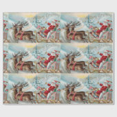 町に来るサンタ ラッピングペーパー (フラット)