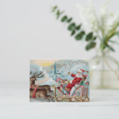 町に来るサンタ 名刺 (スタンド正面)