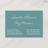 町に来るサンタ 名刺 (裏面)