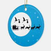 町に来る双生児のクリスマスの妊娠の装飾 セラミックオーナメント (左)