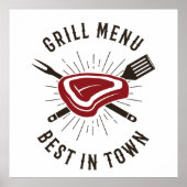 町のグリルメ最高のニュー ポスター (正面)