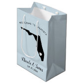 町のゲストからののためのフロリダの結婚式の歓迎のバッグ ミディアムペーパーバッグ (正面アングル)