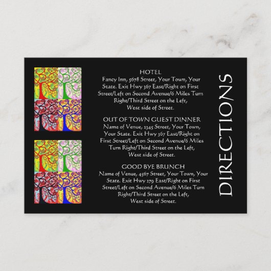 「町のゲストの方向から」梳いて下さい(小さいrec) エンクロージャーカード (正面)