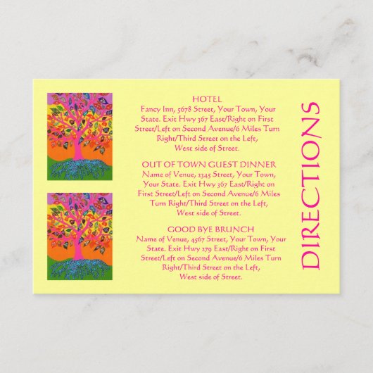 「町のゲストの方向から」梳いて下さい(小さいrec) エンクロージャーカード (正面)