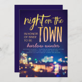 町のバチェロレッテの夜 招待状 (正面/裏面)