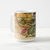 町のマウスおよび国のマウス コーヒーマグカップ (正面左)