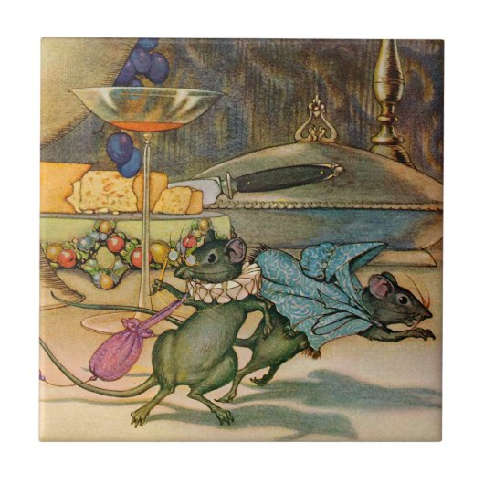 町のマウスおよび国のマウス タイル (正面)