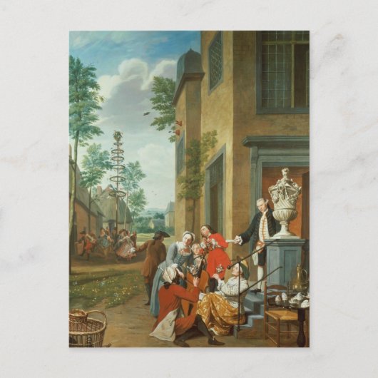 町の人々の歓喜 シーズンポストカード (正面)