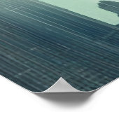 町の人と馬 | AIアートポスター ポスター (角)