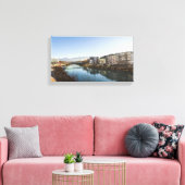 町の冬の風景 キャンバスプリント (インサイチュ (リビング))