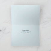 町の冬 カスタマイズ可能な折りたたみ式グリーティングカード カード (内部)