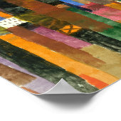 町の前:ポール・クレー1915 ポスター (角)